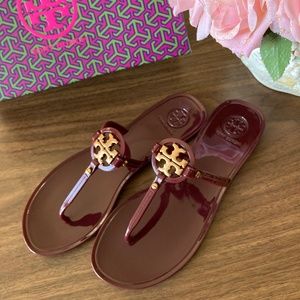 New with tag! TB Mini miller thong jelly sandal tory burch original